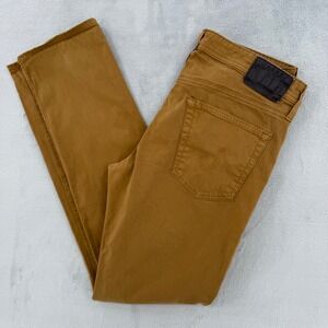 AG Adriano Goldschmied The Graduate Tailored Leg Pants Brown Men's 34R